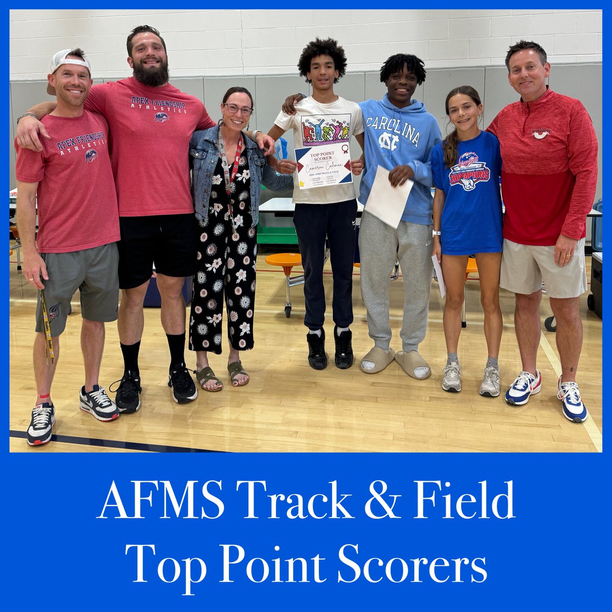 Mrs Offenbaker (@abby_offenbaker) on Twitter photo Tears were shed & hugs were aplenty 💙 Celebrated our Team, our season, managers, parents, coaches, & these amazing athletes 💫 High school awaits - eager to see what it will bring ❤️ <a href="/AFMSChargers/">Apex Friendship Middle School</a> <a href="/AFMS_Track/">AFMS Track and Field</a> <a href="/CoachQuigley12/">Brian Quigley</a> <a href="/CoachFrice/">Coach Rice</a> <a href="/NeanderPhil/">neander_phil</a> Tears were shed & hugs were aplenty 💙 Celebrated our Team, our season, managers, parents, coaches, & these amazing athletes 💫 High school awaits - eager to see what it will bring ❤️ <a href="/AFMSChargers/">Apex Friendship Middle School</a> <a href="/AFMS_Track/">AFMS Track and Field</a> <a href="/CoachQuigley12/">Brian Quigley</a> <a href="/CoachFrice/">Coach Rice</a> <a href="/NeanderPhil/">neander_phil</a>