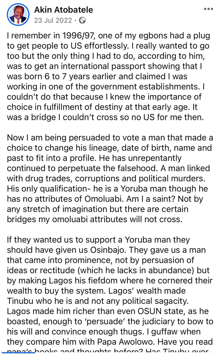 #WeWarnedThem that when the sky is falling they will not be separated. July 23, 2022. I remember in 1996/97, one of my egbons had a plug to get people to US effortlessly. I really wanted to go too but the only thing I had to do, according to him, was to get an international…