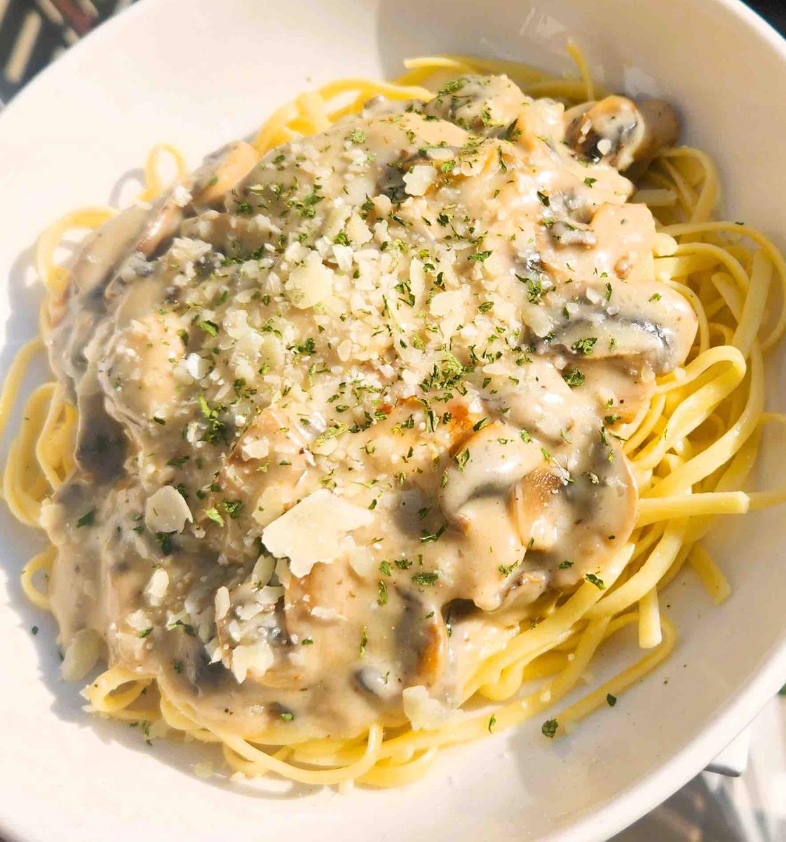 What’s special for dinner? CHICKEN MARSALA Golden pan-fried chicken cutlets in a creamy marsala wine sauce with mushrooms on top of a bed of linguini. It’s one of our weekly specials. Available through Sunday while they last!