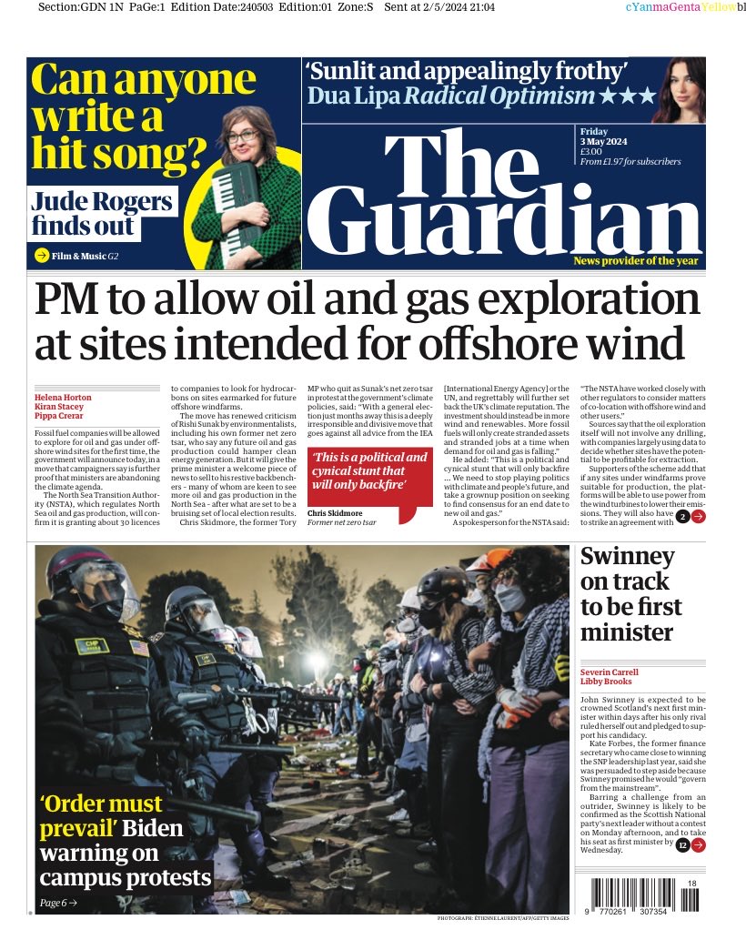 @MZHemingway Fridays UK Papers for 3rd May 2024 
#TomorrowsPapersToday