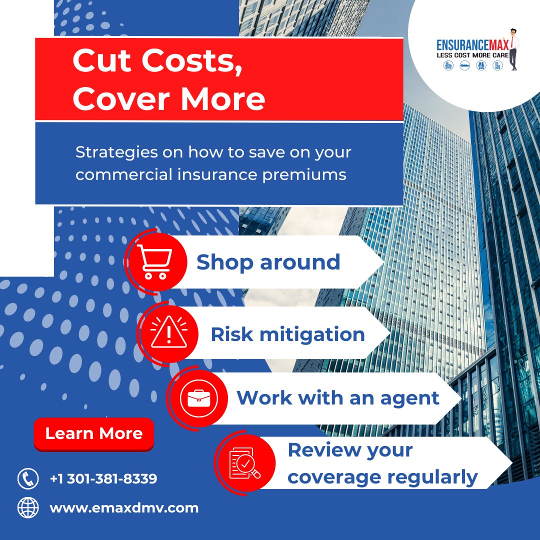Get the most out of your coverage without breaking the bank. 

To learn more, visit our website at vist.ly/353j9 

#CommercialInsurance #SaveMoney #BusinessTips #Ensurancemax