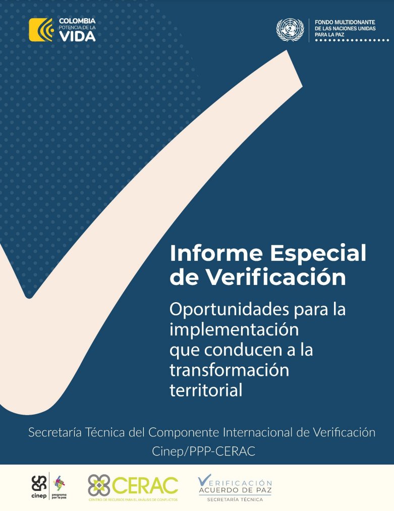 CINEP/PPP (@cinep_ppp) on Twitter photo 📃🔎 El más reciente informe de la <a href="/SecretariaVerif/">Secretaría Técnica Acuerdo de Paz</a> identifica aspectos del Acuerdo Final que requieren un especial impulso en este momento si se quieren lograr transformaciones concretas en los territorios en el largo y mediano plazo. 🔗 Encuéntralo en: cinep.org.co/informe-especi… 📃🔎 El más reciente informe de la <a href="/SecretariaVerif/">Secretaría Técnica Acuerdo de Paz</a> identifica aspectos del Acuerdo Final que requieren un especial impulso en este momento si se quieren lograr transformaciones concretas en los territorios en el largo y mediano plazo. 🔗 Encuéntralo en: cinep.org.co/informe-especi…