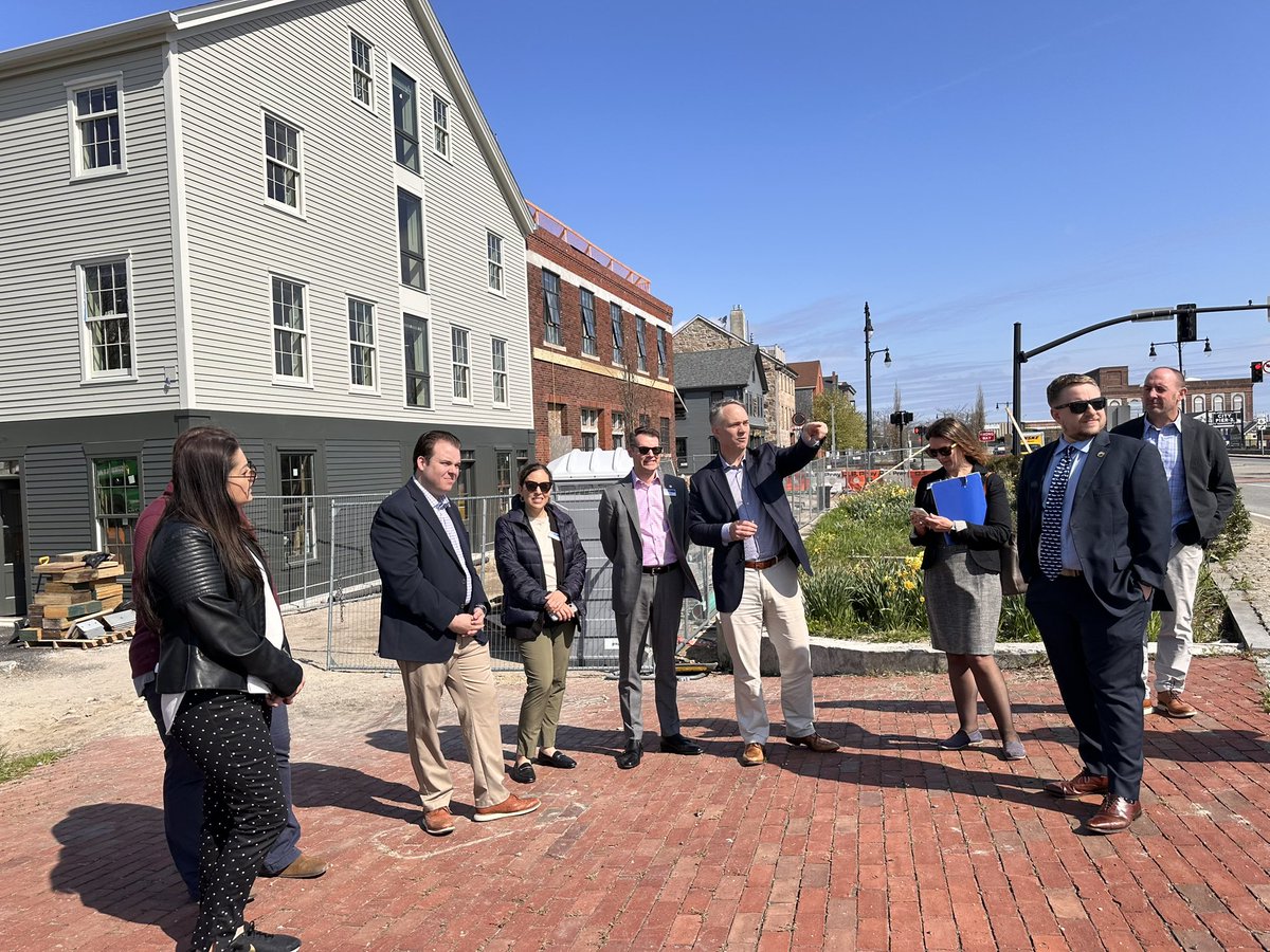 Today the National League of Cities, as part of its 100th anniversary tour, stopped in on #NewBedford to check out the many projects funded by the Biden Administration. Many thanks to the @leagueofcities and @potus for their support for America’s cities. #nlc100