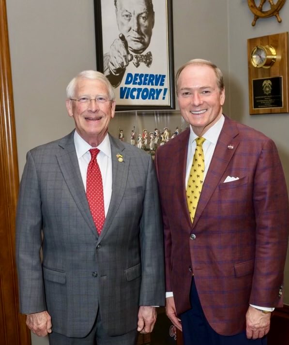 MSU President Mark Keenum met with Mississippi U.S. Sen. Roger Wicker in his Capitol Hill office yesterday and also met with U.S. Sen. Cindy Hyde-Smith. Our congressional delegation is vital to MSU’s research mission in energy, agriculture, engineering, and the national defense.