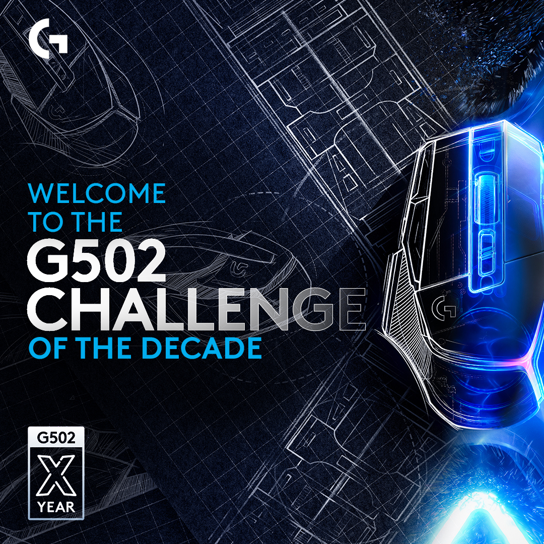 Celebrating 10 years of G502 – 10 challenges. 10 weeks. 10 of our favorite games. 🐐👾 The G502 Challenge of the Decade kicks off 5/2. Different games and challenges for our creators and community to complete, with Limited Edition G502 giveaways! 👀