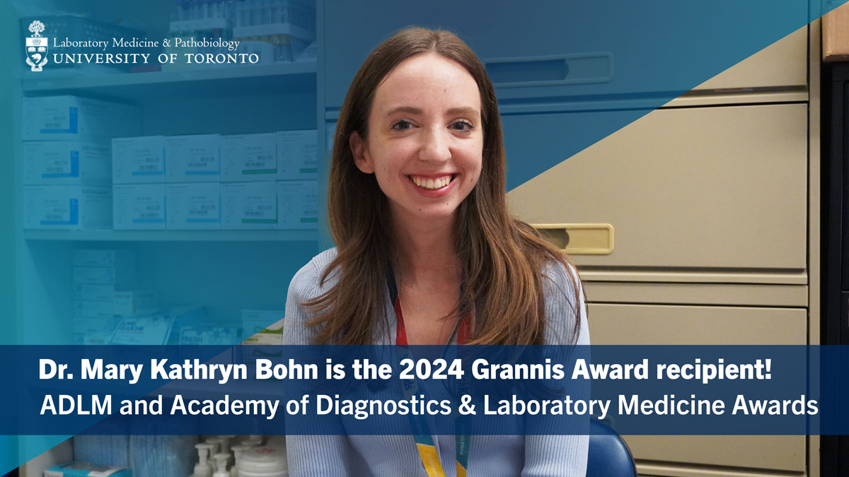 ADLM and its Academy announced that LMP's Dr. Mary Kathryn Bohn is the 2024 Grannis Award recipient. 

Read the press release: ow.ly/AfFc50Rv3pl

Watch our interview with Mary: ow.ly/gzRa50Rv3pj