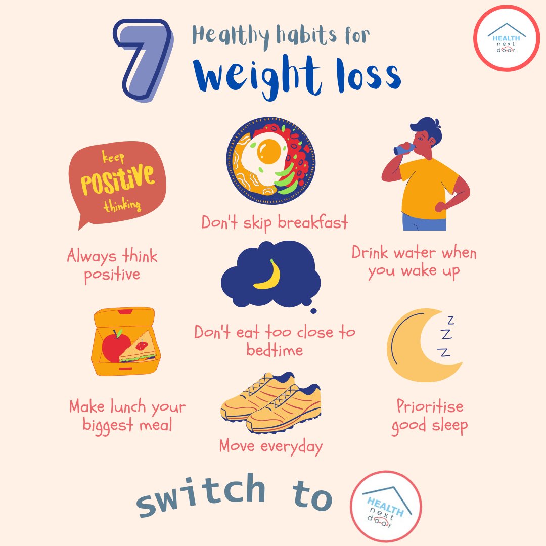 Transform your lifestyle with these 7 key habits for weight loss:
#physiotherapy #physio #hydrotherapy