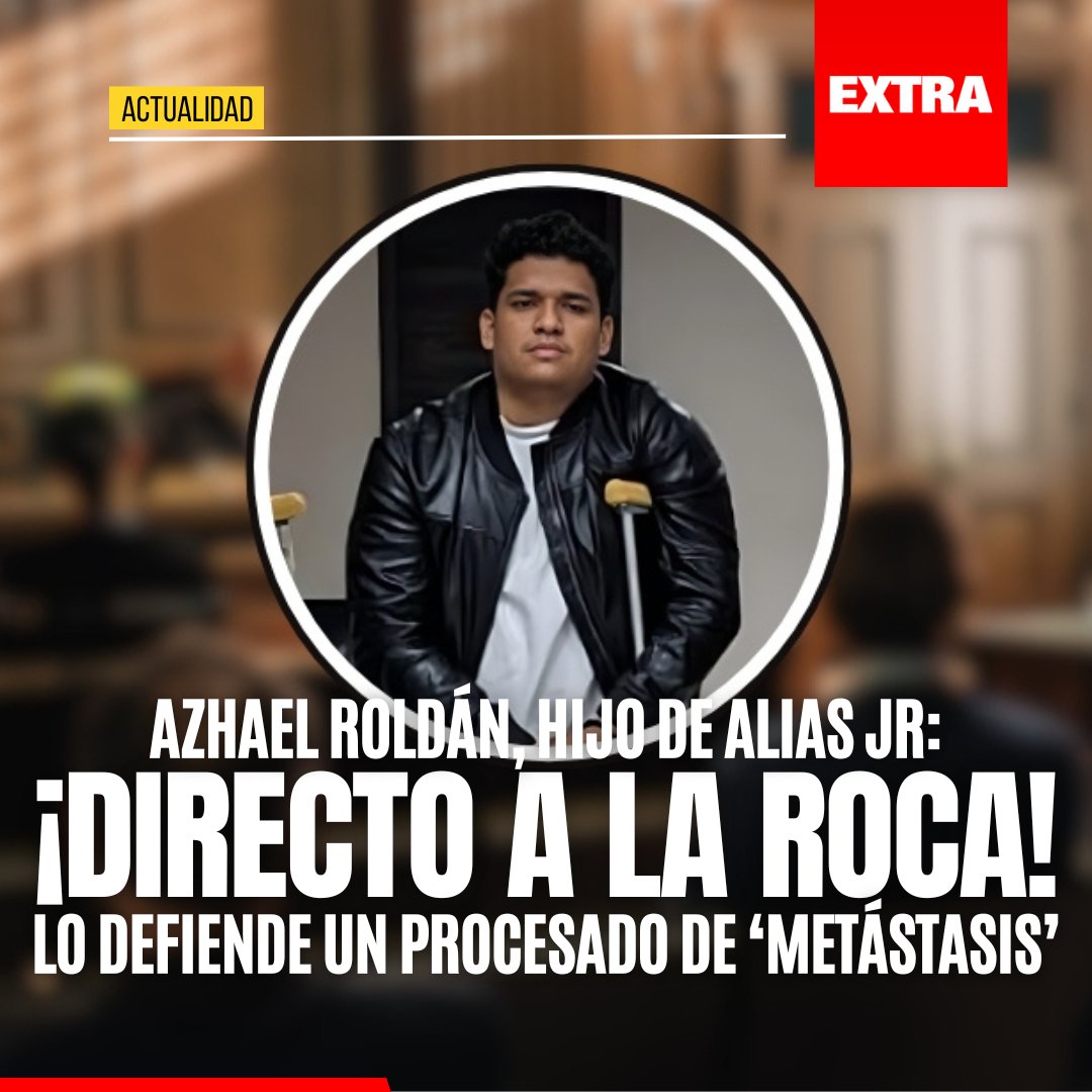 ¡ABOGADO 'PITEADO'!🚨🧐 Azhael Roldán, de 22 años, hijo del exlíder de Los Choneros, alias JR, permanecerá recluido en la cárcel de máxima seguridad La Roca. Su abogado es Kevin Prendes Vivar, procesado en el caso Metástasis. Conoce más: ow.ly/Jtz850Rvg0a