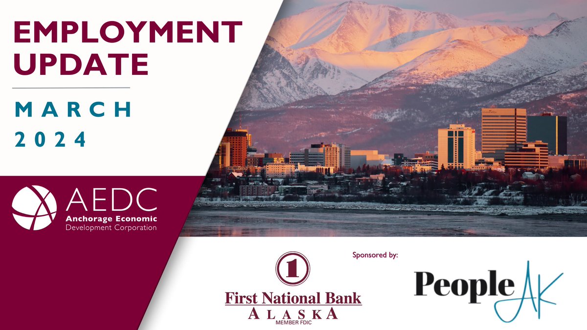 📰 Just released the Anchorage Employment Report: March 2024 generously sponsored by People AK &amp; First National Bank Alaska!
🔗 Read the full report 👉loom.ly/1nWzr7w