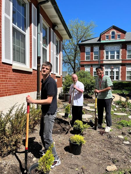 Spring planting has begun! Residents working in the our Greco Gardens Horticultural program planted dwarf trees and shrubs at our McGee Park on campus this week! #MisericordiaCommunity #MisericordiaStrong