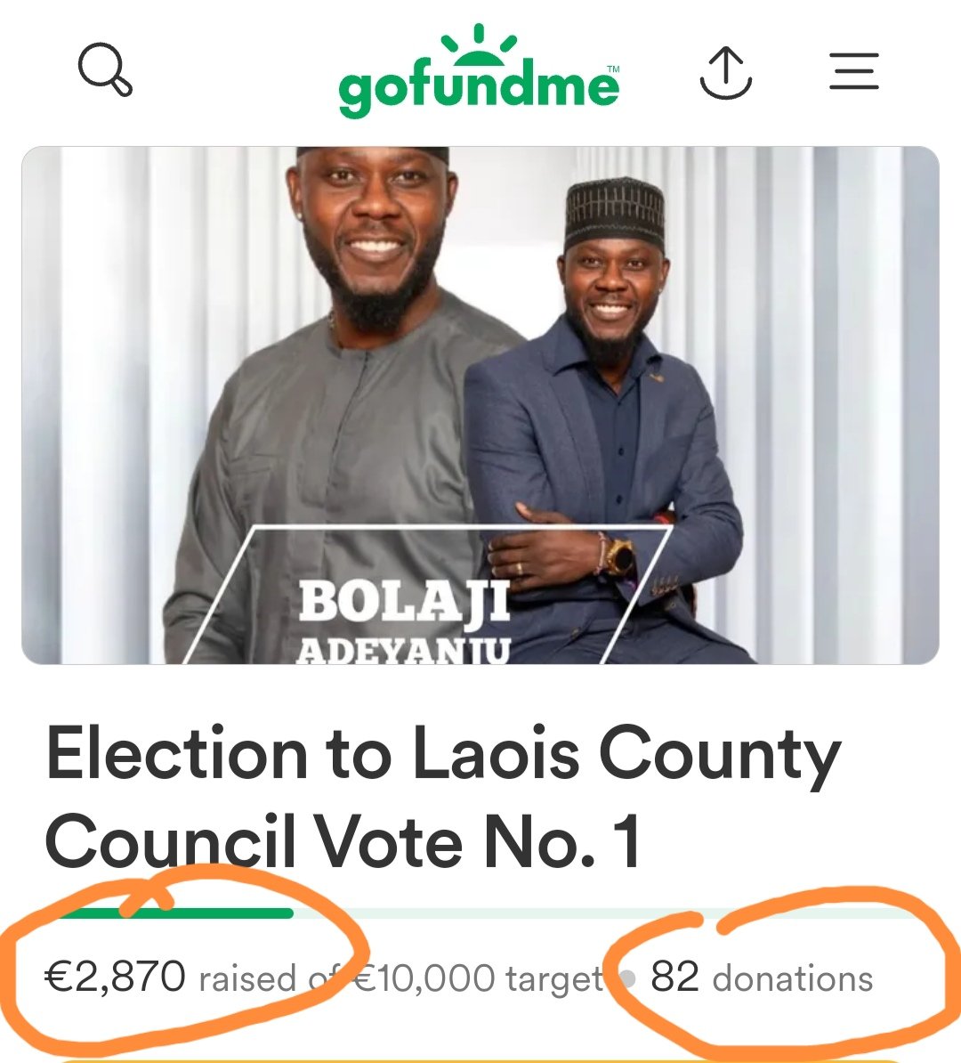 Curious as why one needs €3k & the other needs €10k

My series, on new to the Parish local Election Candidates using #GoFundMe to finance their campaigns.

@TinaMax8 not sure if Cash is biodegradable 🤭