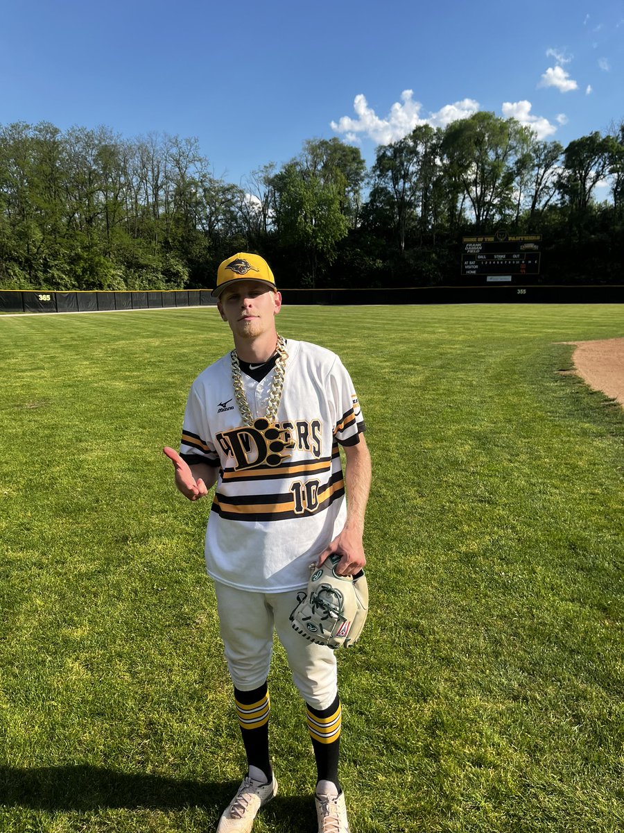 Panthers win game 2, 5-0 behind a complete game shutout from <a href="/derekbolander11/">DBO</a> who earns the #KingOfTheValley chain. Final 2 games of the regular season will be at home tomorrow, time TBD. 
#GovtName