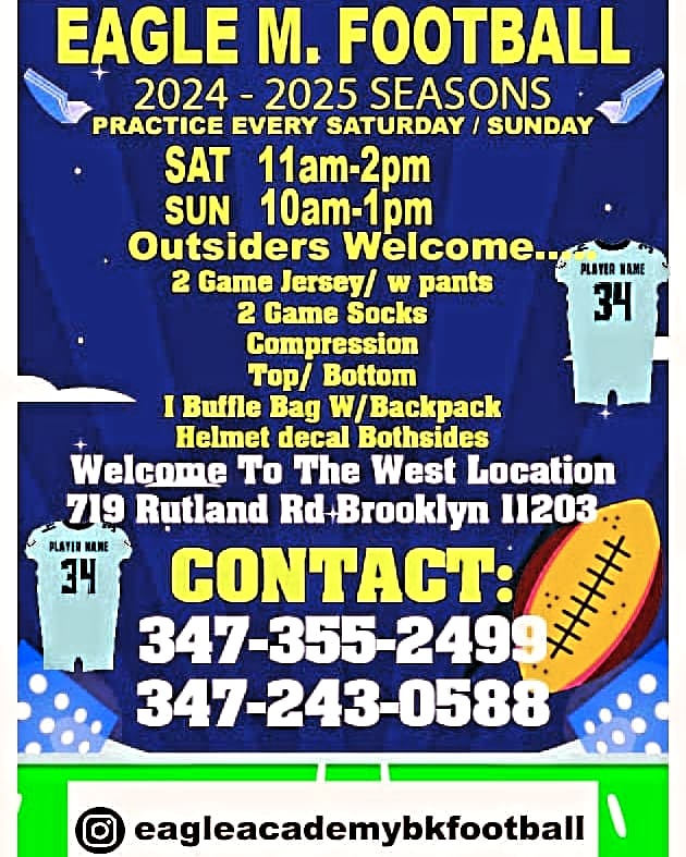 Boys 8-14 are welcome!🏈 #youthfootball #nyc