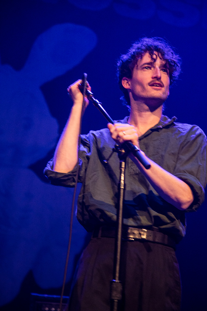 Ian Richard Devaney of Nation of Language (@notionofanguish) performing at The Jefferson Theater (@CvilleJefferson) in Charlottesville last week. Photo by Wendy Lynch Redfern.