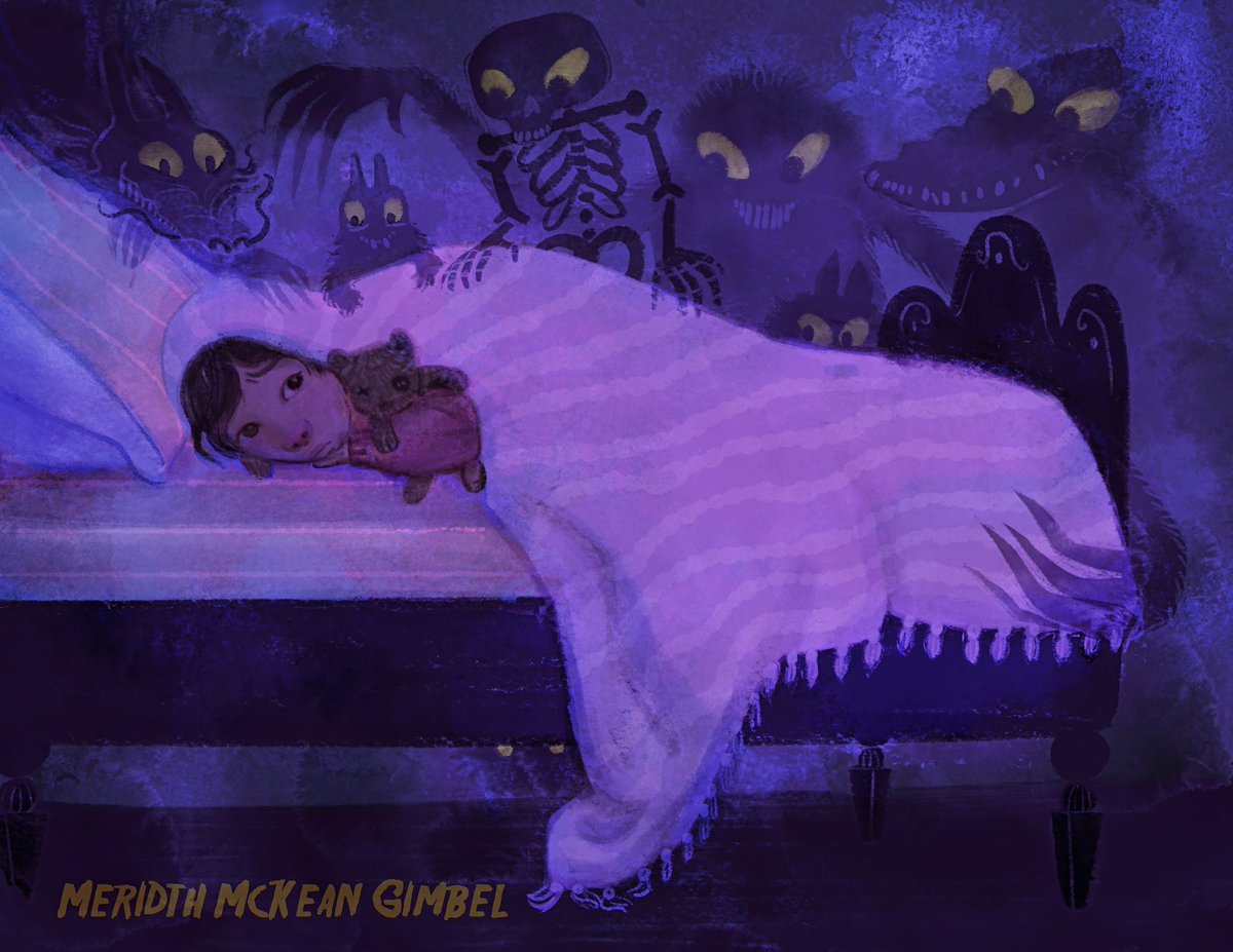 The key to surviving bedtime is to not let them know you can see them. 👀 For #kidlitpostcard—Looking 4 PB, chapter book & MG projects. Fiction, and NF. Books with beasties & night terrors is a plus. 👻 🕸️www.MeridthSaysHello 🌟Social Media: @HelloMeridth 💼Agent: @AllieLevick