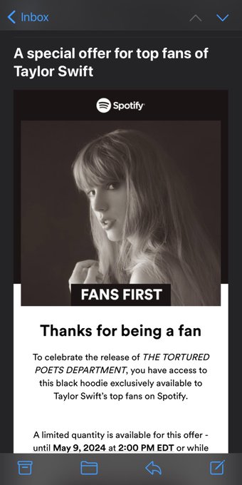 I got it!!!!!!! 🖤 #TTPD #taylorswift https://t.co/xeLZBDDr3G<a href="/tag/ttpd"class="tags">#TTPD</a><a href="/tag/taylorswift"class="tags">#taylorswift</a>