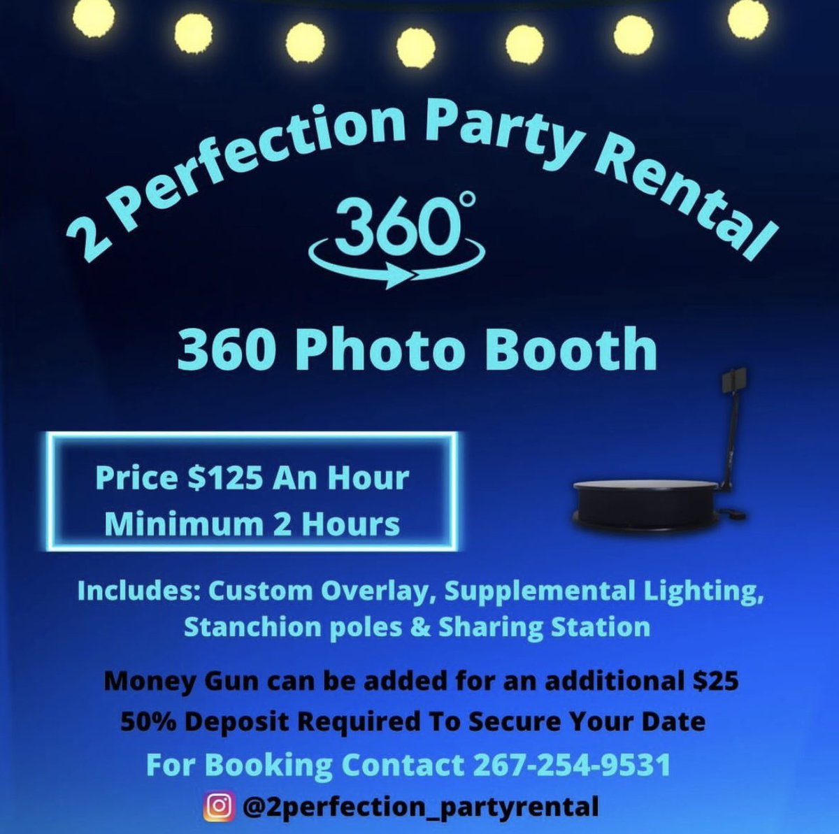Book our 360 Photo booth for your next event #photobooth #360machine #360photobooth #360spinner #360video #partyrental #entertainment #events #prom  #promsendoff #graduation #graduationparty #birthdayparty #wedding #babyshowers #genderreveal #bookwithme #philly #nj #de