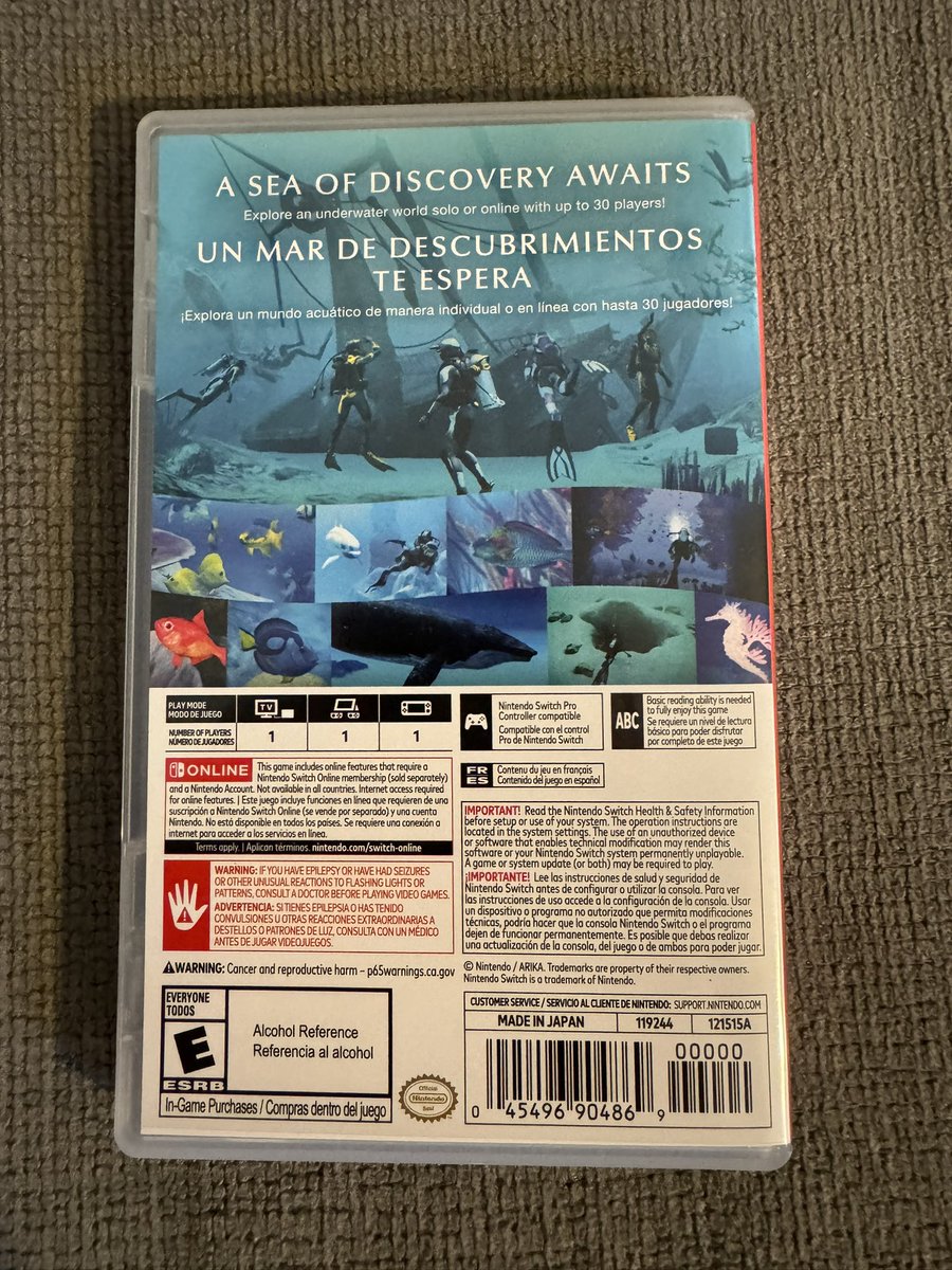 New arrival! Endless Ocean Luminous is here for the Nintendo Switch!

So excited to finally have this! Can’t wait to go exploring under the sea! Let’s swim together if you have switch online! Came with a 7 day voucher too

6558-0854-8683

Did you pick this one up?🔥
#SwitchCorps