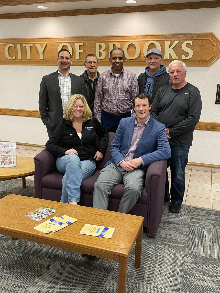 John Petrie (@jopebrooks) on Twitter photo A nice visit from Alberta Municipalities President Tyler Gandam, and Directors,  Grande Prairie Councillor Dylan Bressey & Duchess Councillor Debra Reid Mickler , who stopped in Brooks to discuss issues from Bill 18, Bill 20, LGFF, and ICF’s.
<a href="/ABmunis/">Alberta Municipalities | Strength in Members</a> <a href="/CityofBrooks/">City of Brooks</a> A nice visit from Alberta Municipalities President Tyler Gandam, and Directors,  Grande Prairie Councillor Dylan Bressey & Duchess Councillor Debra Reid Mickler , who stopped in Brooks to discuss issues from Bill 18, Bill 20, LGFF, and ICF’s.
<a href="/ABmunis/">Alberta Municipalities | Strength in Members</a> <a href="/CityofBrooks/">City of Brooks</a>
