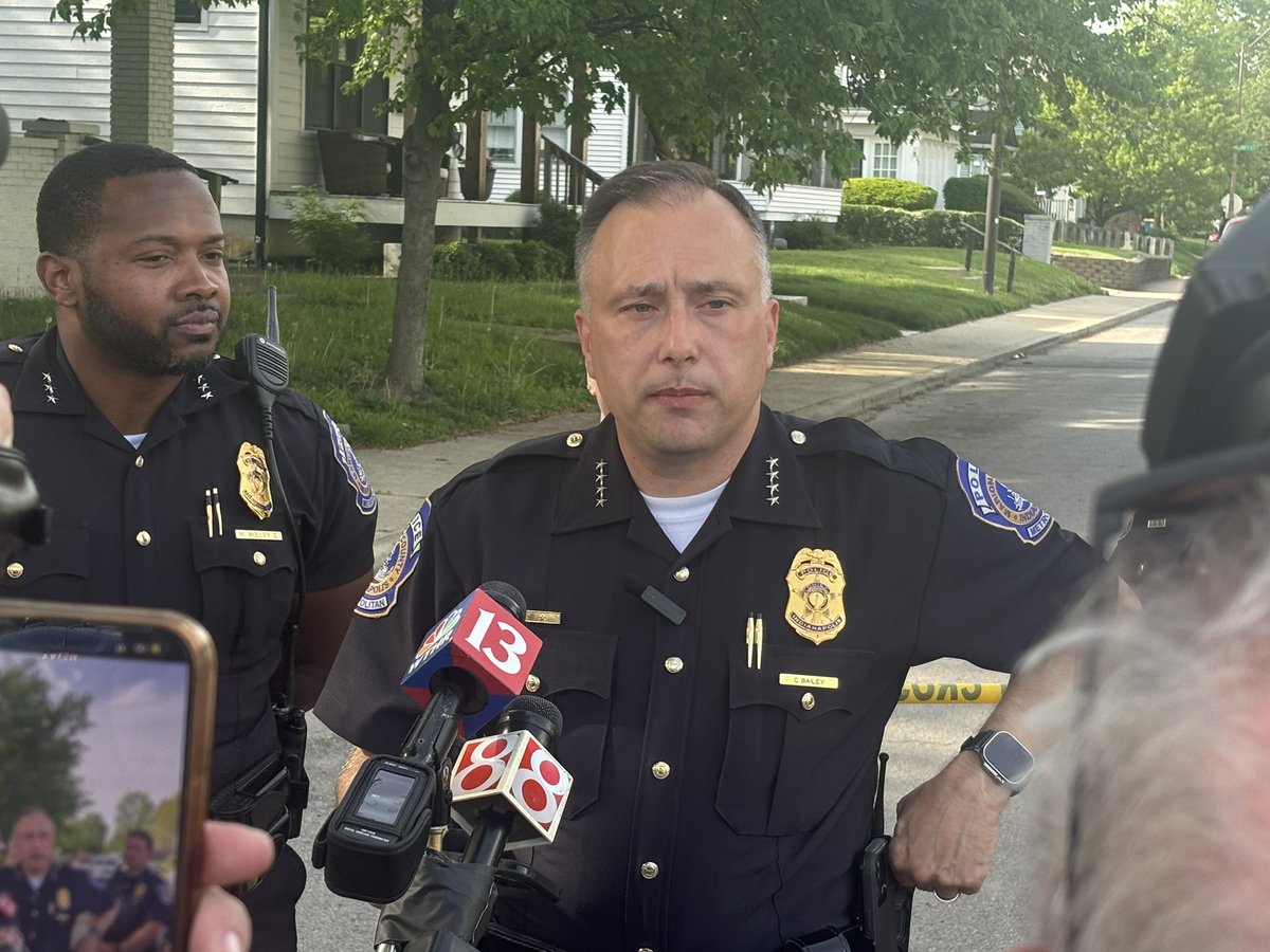 IMPD Chief Chris Bailey says a man who pointer a gun at officers in a neighborhood off 38th St. & College has died. Two officers who discharged their weapons are on administrative leave. Scene at Broadway Ave & 38th still active. @WISH_TV