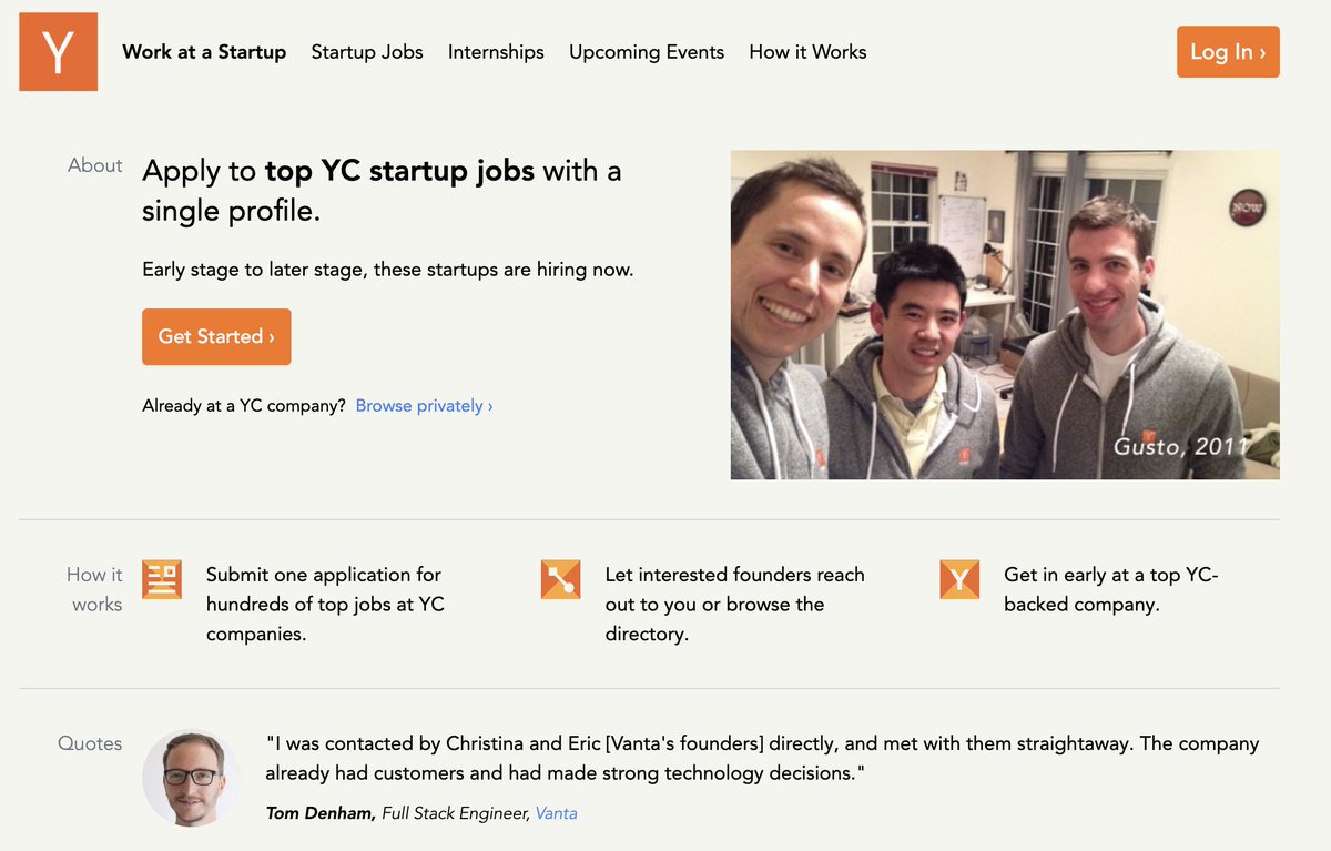 One thing that people underestimate about YC: You end up getting access to software like WorkAtAStartup.com which sometimes sends 100s of applicants to any given open job req that you post. There are over 1M candidates on this platform, and it's all for YC alums use only.