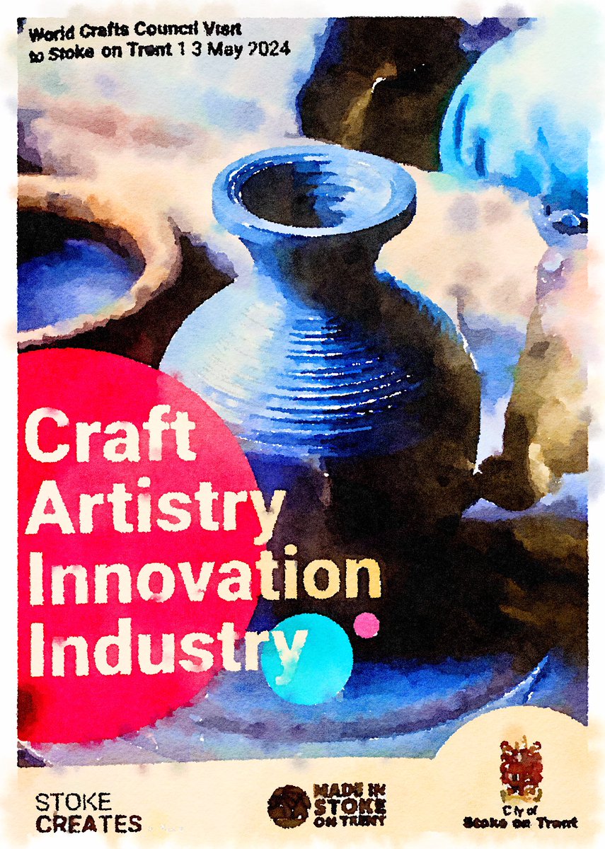 We are so looking forward to welcoming the World Craft City judges tomorrow  at @StaffsUni @C3_centre @neil_brownsword @SpatialityJones to continue chatting all things creativity, crafts and ceramics!

@StokeCreates