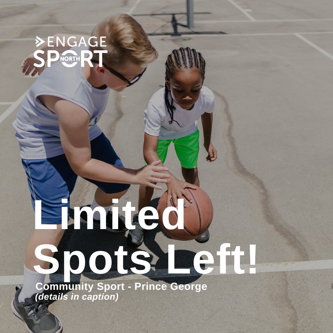 We are hosting more Community Sport events with Community Associations across Prince George. Programming starts at the end of April 2024, each program is $80 per child.

Register before we fill up: shorturl.at/FPQ68

#Princegeorgebc #NorthernBC #CityofPG