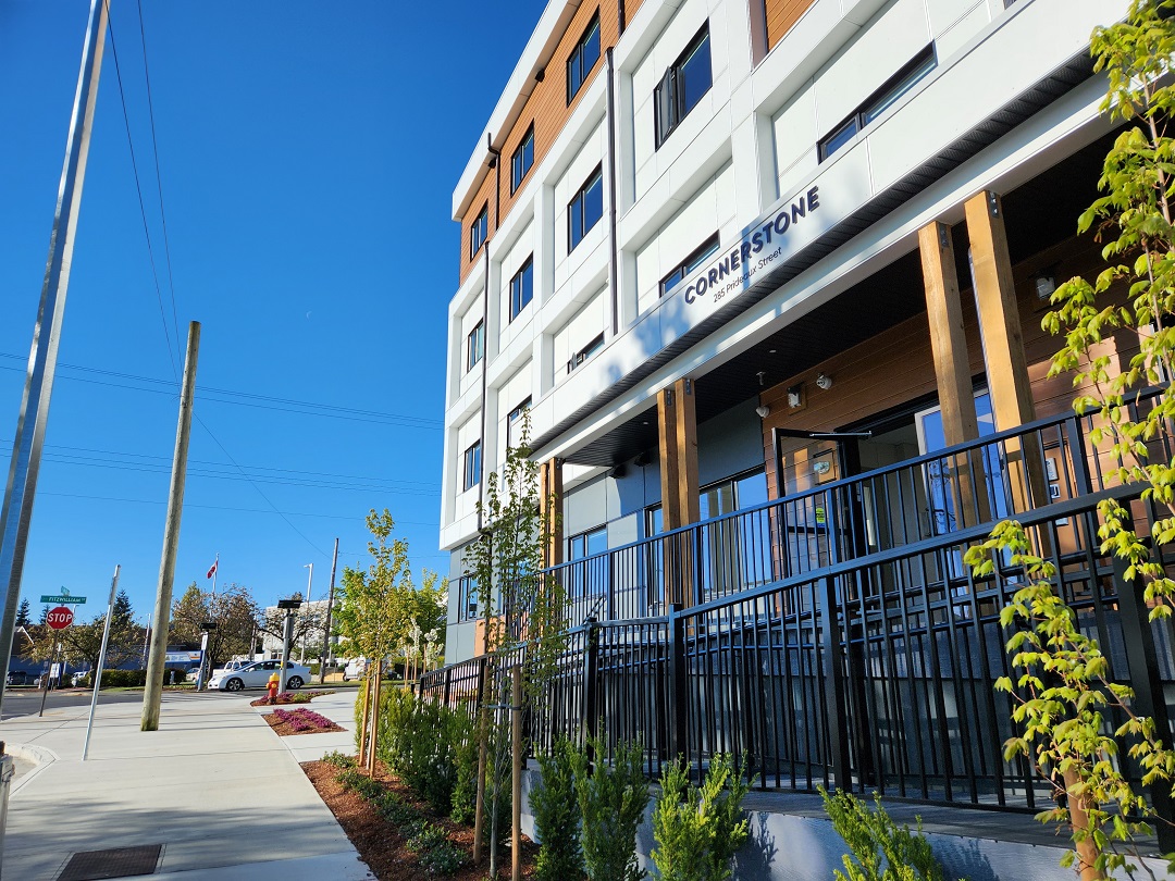 The Nanaimo RCMP would like to welcome to the neighborhood all 51 residents of Cornerstone, the recently opened housing complex for people who are at risk of or are experiencing homelessness. We look forward to meeting you. #SupportiveHousing #Compassion