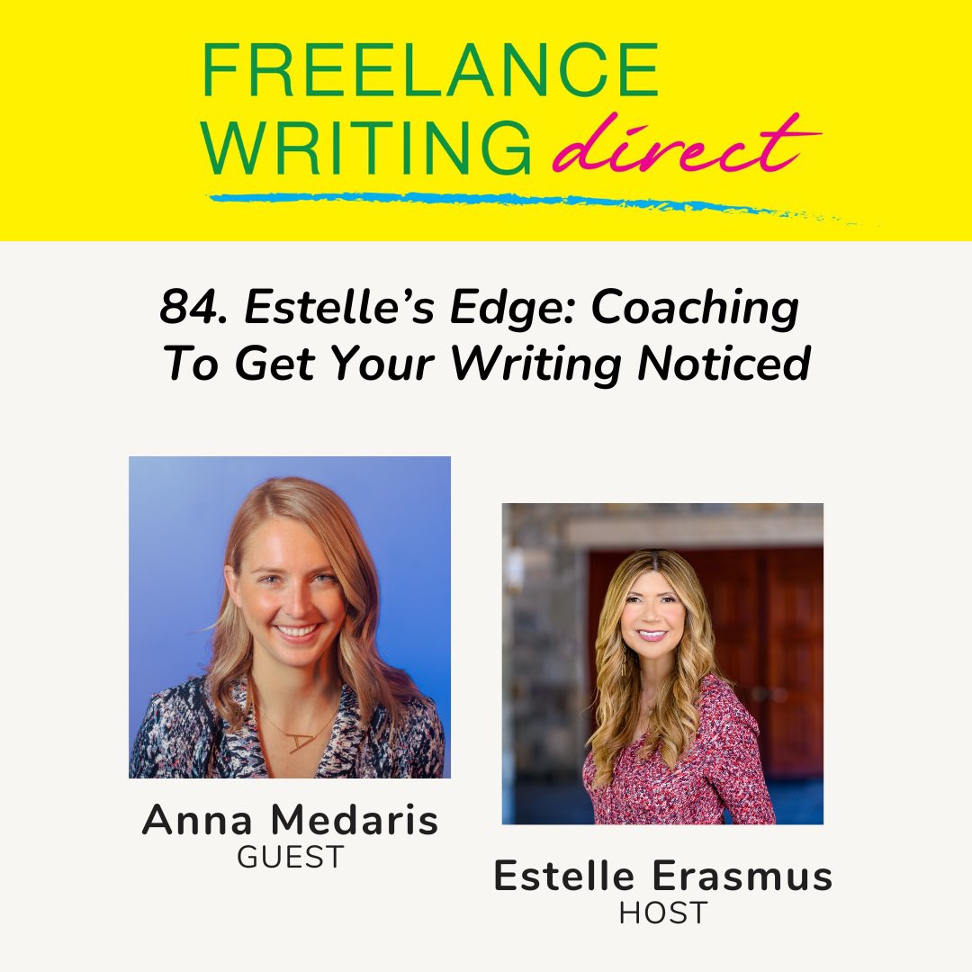 What a treat to appear on @EstelleSErasmus’s podcast less than a year after discovering it! Estelle helped me realize, among many things, that I relate more to “journalists & writers” than “reporters.” Our 1:1 #freelance coaching session is live here! podcasts.apple.com/us/podcast/fre…