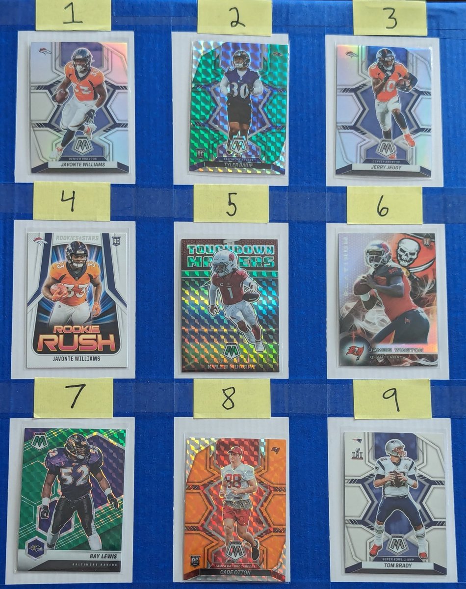 Day 3 | Post 7 -- $0.50/each 1&3 are silver Claim by number. See pinned for shipping. Sale ends 5/4 #UniqueStacksMay #Football