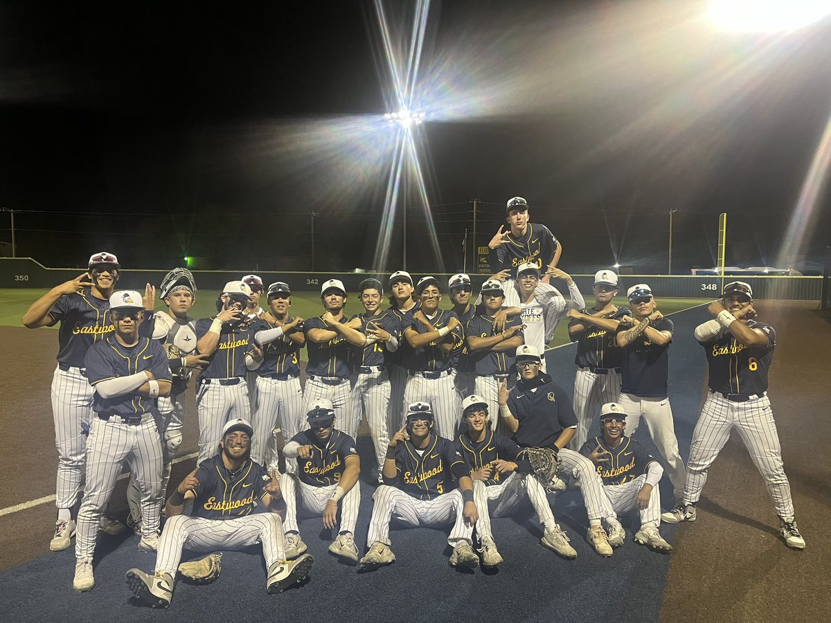 EHS_Troopers_Baseball (@troopersehs) on Twitter photo Eastwood 8 Legacy 6
WP- B Gomez 5 IP 8 hits 2 ER 2 K
Save- C Cox 2 IP 0 hits 3 K
D Rivera 1x2 2B 2 RBI, R Edens BB, V Quinonez 2x4 1 RBI, G Hernandez 1x4, N Nunez 2x4, J Delgado 2x2 1 RBI, B Gomez 1x2 2B, S Lascurain 2x2 1 RBI, C Wagoner 1 RBI <a href="/Fchavezeptimes/">Felix Chavez</a> <a href="/6ATxHSBaseball/">6ATxHSBaseball</a> Eastwood 8 Legacy 6
WP- B Gomez 5 IP 8 hits 2 ER 2 K
Save- C Cox 2 IP 0 hits 3 K
D Rivera 1x2 2B 2 RBI, R Edens BB, V Quinonez 2x4 1 RBI, G Hernandez 1x4, N Nunez 2x4, J Delgado 2x2 1 RBI, B Gomez 1x2 2B, S Lascurain 2x2 1 RBI, C Wagoner 1 RBI <a href="/Fchavezeptimes/">Felix Chavez</a> <a href="/6ATxHSBaseball/">6ATxHSBaseball</a>