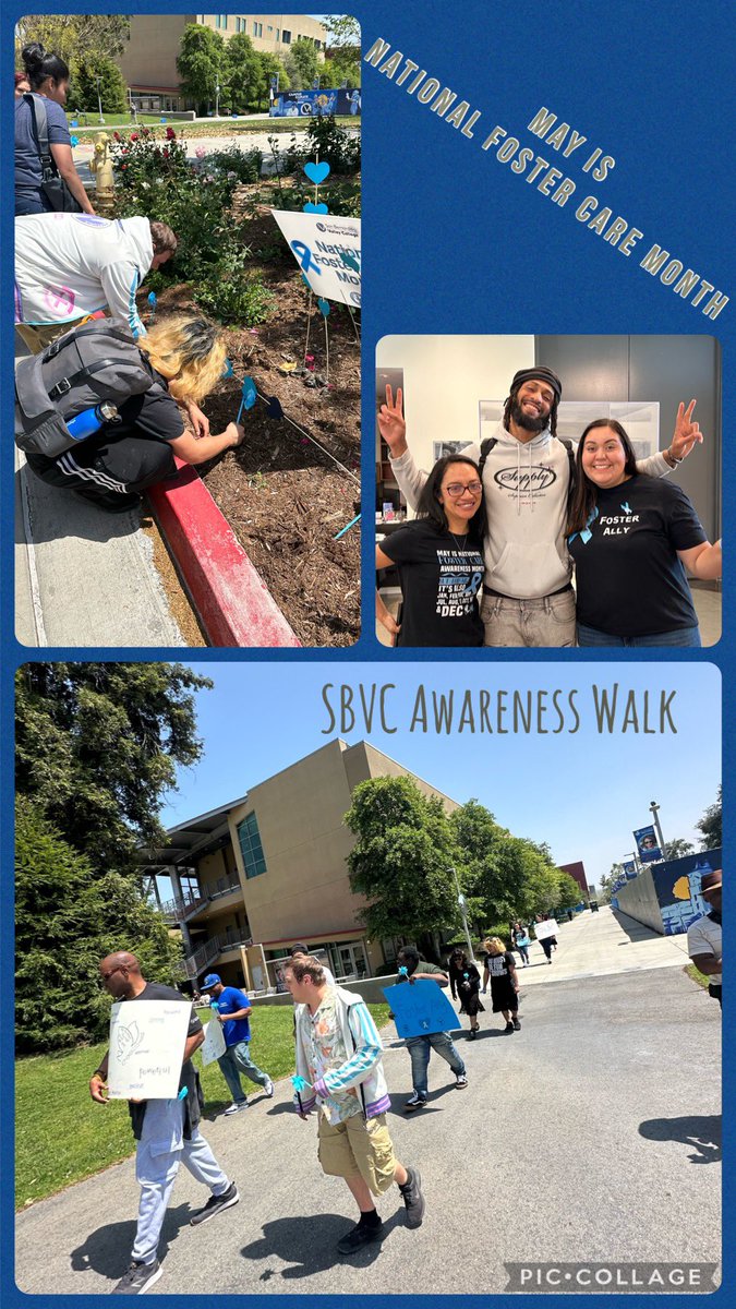 What a wonderful way to begin National Foster Care Month but with a walk around @sbvalleycollege bringing awareness to students and staff. CDS is proud to be part of this village! #nationalfostercaremonth #fosterstrong
