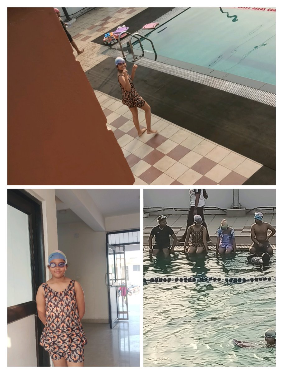 Swimming is an indispensable skill that everyone should have acquired. 
#AditriAratrika
#FirstDay_SwimmingClass
#AngulSportsComplex