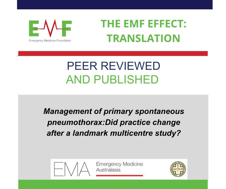 With translation the end game a new paper shows PSP patients receiving an intervention in EDs decreased from 31.3% to 12.5% Following landmark study #emergencymedicineaustralasia#goldcoasthospitalandhealthservice #bonduniversity#griffithuniversity onlinelibrary.wiley.com/doi/epdf/10.11…