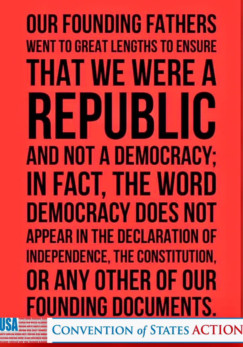 I do not give a dam about Democracy.. America is not a Democracy .. 👇