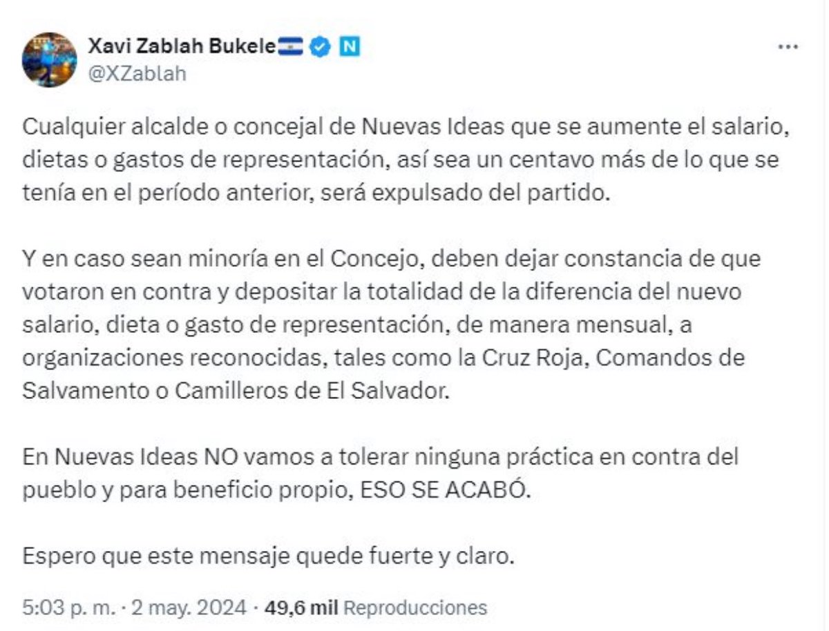 🗣️📢 LAS AMENAZAS DE XAVI ZABLAH BUKELE, PRIMO DE NAYIB, SON DEL DIENTE AL LABIO... PAJAS PUES! 1. Lo primero, Zablah Bukele vive de los 2 dólares mensuales que cobra a los 500 mil miembros de Nuevas Ideas. 2. Segundo, de los 14 mil dólares EXTRAS por mes que recibe cada…