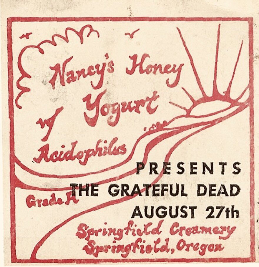 @World0fEcho One more cause I could go all night — ever had Nancy’s Yogurt? You can thank the Dead. The family creamery was about to go out of business in 1972 when the Dead put on a benefit concert to save the business. The show happens to be one of the best they ever played, 8/27/72.