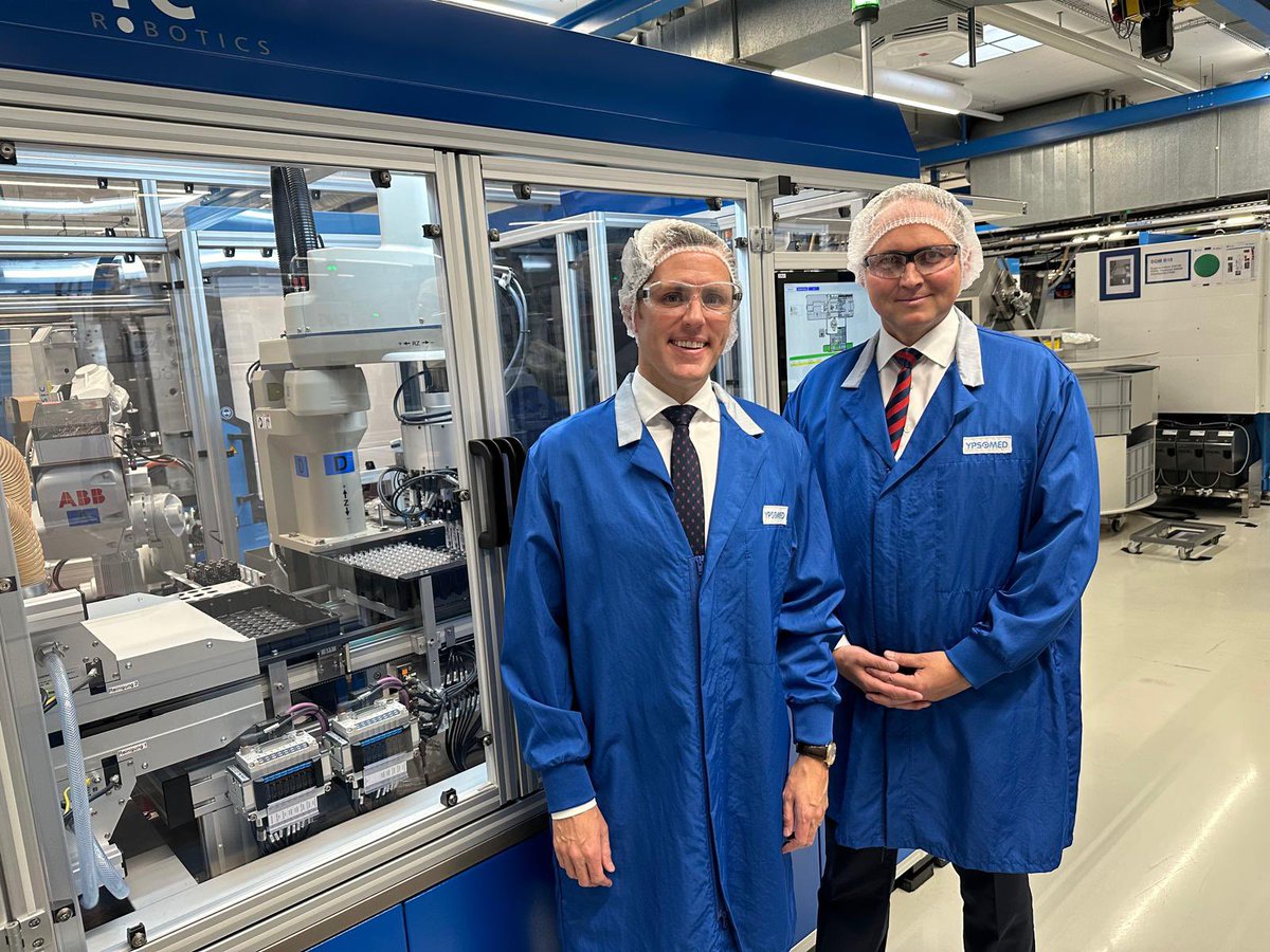 Thank you @ypsomed leadership for welcoming Ambassador Miller to learn about the activities of the production of injection and infusion systems for self-medication. Ypsomed provides critical medical technology and contributes to our #SharedProsperity. @SelectUSA