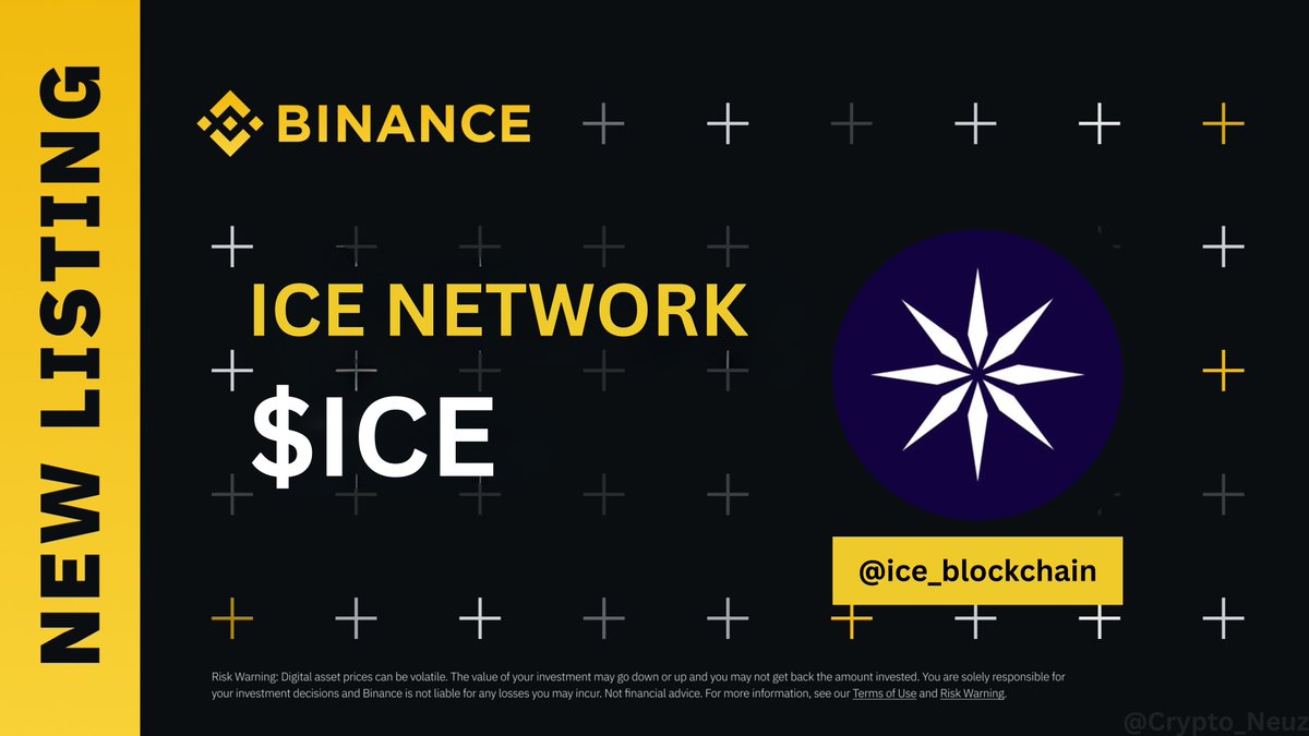 $ICE is going to list on Binance? 👀

Let's ask the hint direct to @binance & @ice_blockchain team.
Is it true? 👀💪

Hey snowman's let's Retweet and make hashtag #IcexBinance in the comments 👇 - make it above 10k retweets and comments 🔥🚀

#IceNetwork #Binance #ICE…