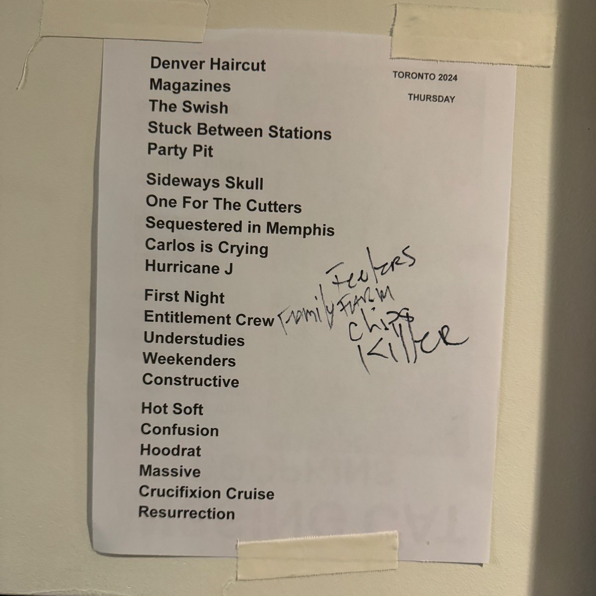 SCENE REPORT - 5/2/24 - @TheGreatHallTO - Toronto, Ontario, Canada Encore: Feelers Family Farm Chips Ahoy Killer Parties