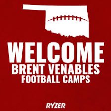 Thank you @OU_CoachB for the invite to Brent Venables Football Camp @OU_Football. Looking forward to competing and touring your campus! Appreciate the opportunity coach! @Coachmitch_KOJ @Coach_Hughes2 @CoachB_Morgan @CoachWeathersby @CoachM_Duncan @9in0Elite