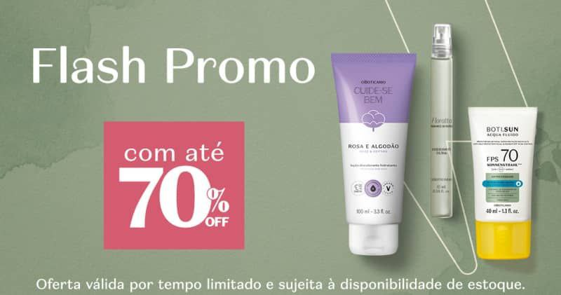 🚨 Flash Promo O Boticário 🗣️ ↪️ Até 70% OFF em lista de produtos 👉🏻 Confira: tidd.ly/43x0ovs