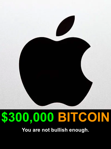 Imagine a $300,000 #Bitcoin within 12 hours...

Apple just did a $110 billion stock buyback.

If they instead deployed that $110 billion into the 1.7 million #Bitcoin left on exchanges that would be $64,705 of cash chasing each #BTC.

However, price is set at the margins.

In…