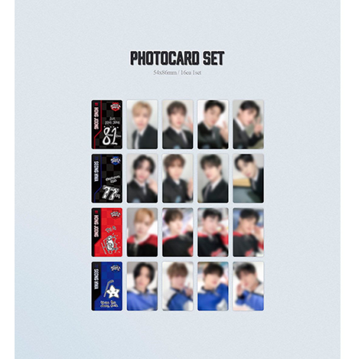 16 PHOTOCARDS OMFGGG