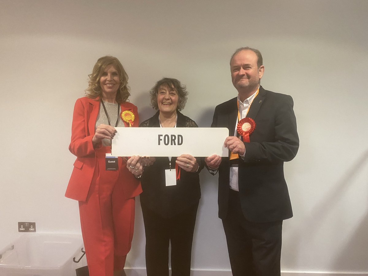 Huge congratulations to Labour candidate, Cllr Paulette Lappin, for winning in Ford Ward with an increased majority of 81% of the vote. Thanks to the residents who voted Labour and care about our communities ⁦@Paulett54122148⁩ ⁦@CllrIanMoncur⁩ ⁦@seftonlabour⁩