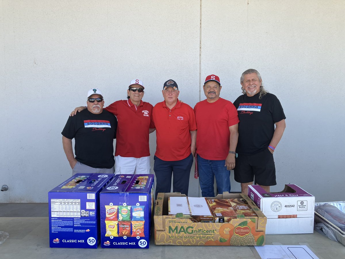 Thank you to our booster club and alumni for grilling for our boys after our first spring ball scrimmage. @Socorro_HS1