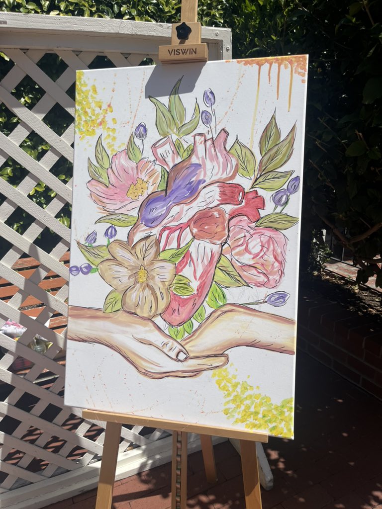 aubreyanne's tweet image. I added a few of my own brushstrokes to this community art piece today! #mynumberstory @JunniorNavarro