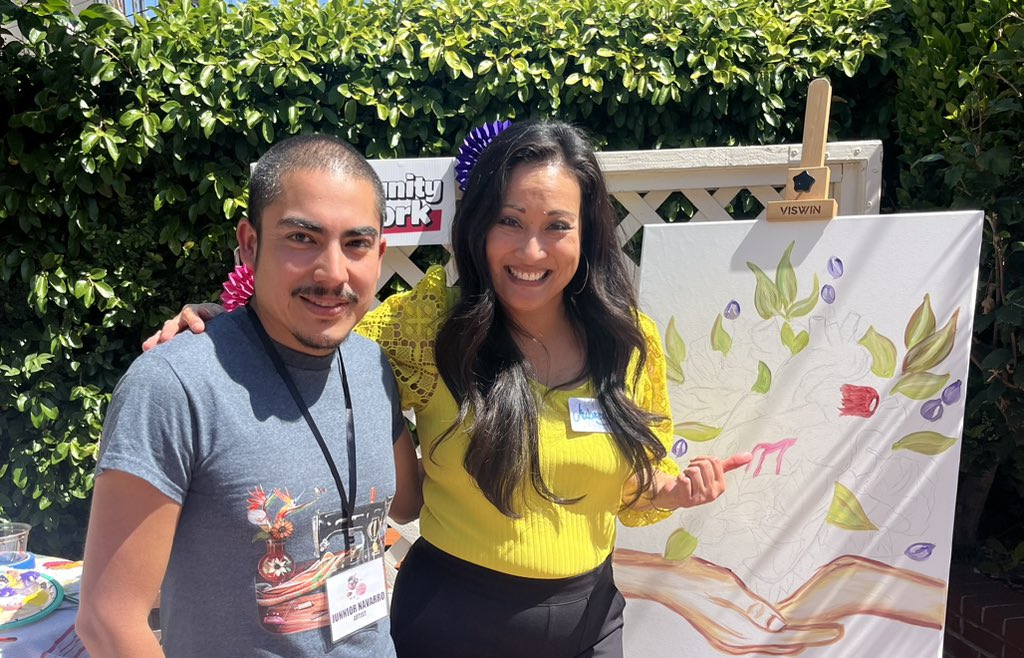 aubreyanne's tweet image. I added a few of my own brushstrokes to this community art piece today! #mynumberstory @JunniorNavarro