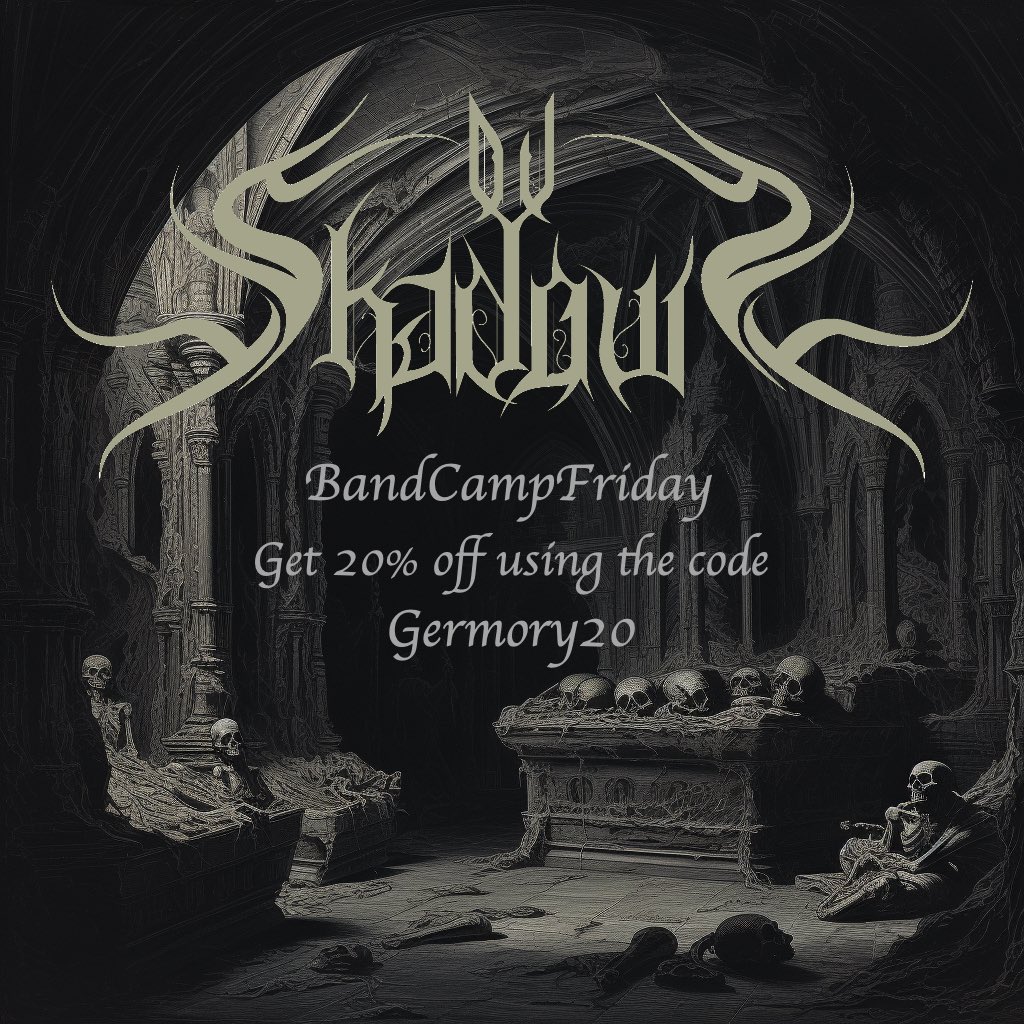 Bandcamp Friday! 
Get 20% off 
Use the code: Germory20

ovshadows.bandcamp.com

#BandCampFriday #BandCamp #BlackMetal #OccultMetal #Vinyl #Cassette #Cd #Merch #DeathMetal #Metal