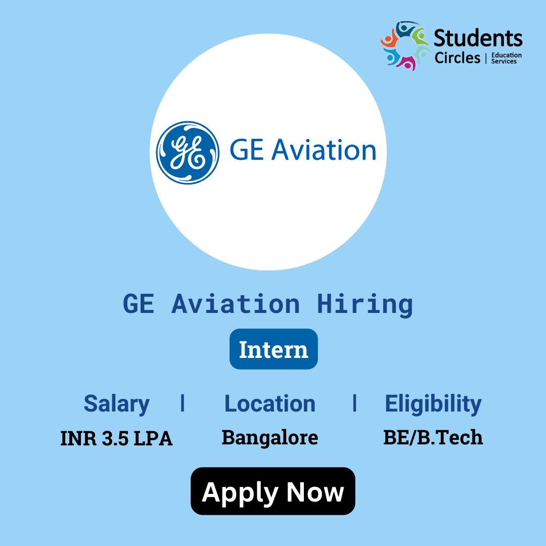 🚀 Ready to soar into the world of aviation? ✈️ Don't miss out on the opportunity of a lifetime! GE Aviation is launching its Off Campus Drive 2024 for interns. #GEAviation #Internship #OffCampusDrive2024 ✈️

🌐 APPLY HERE: zurl.co/Impf